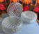 Trio plafonniers appliques verre bulle 24 cm