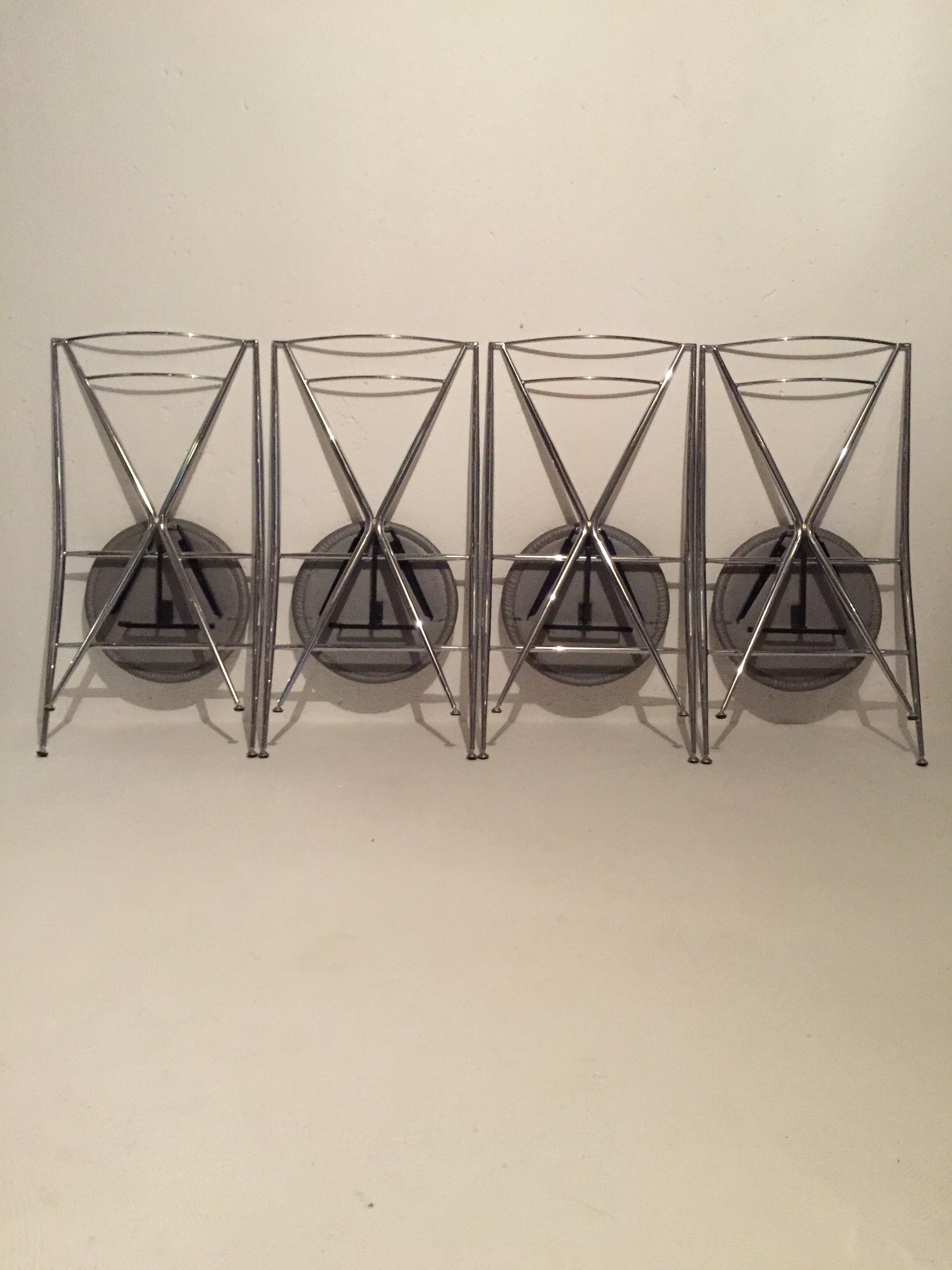 Yamakado, 4 Cinderella folding chairs, design 1987