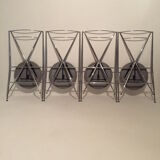 Yamakado, 4 Cinderella folding chairs, design 1987