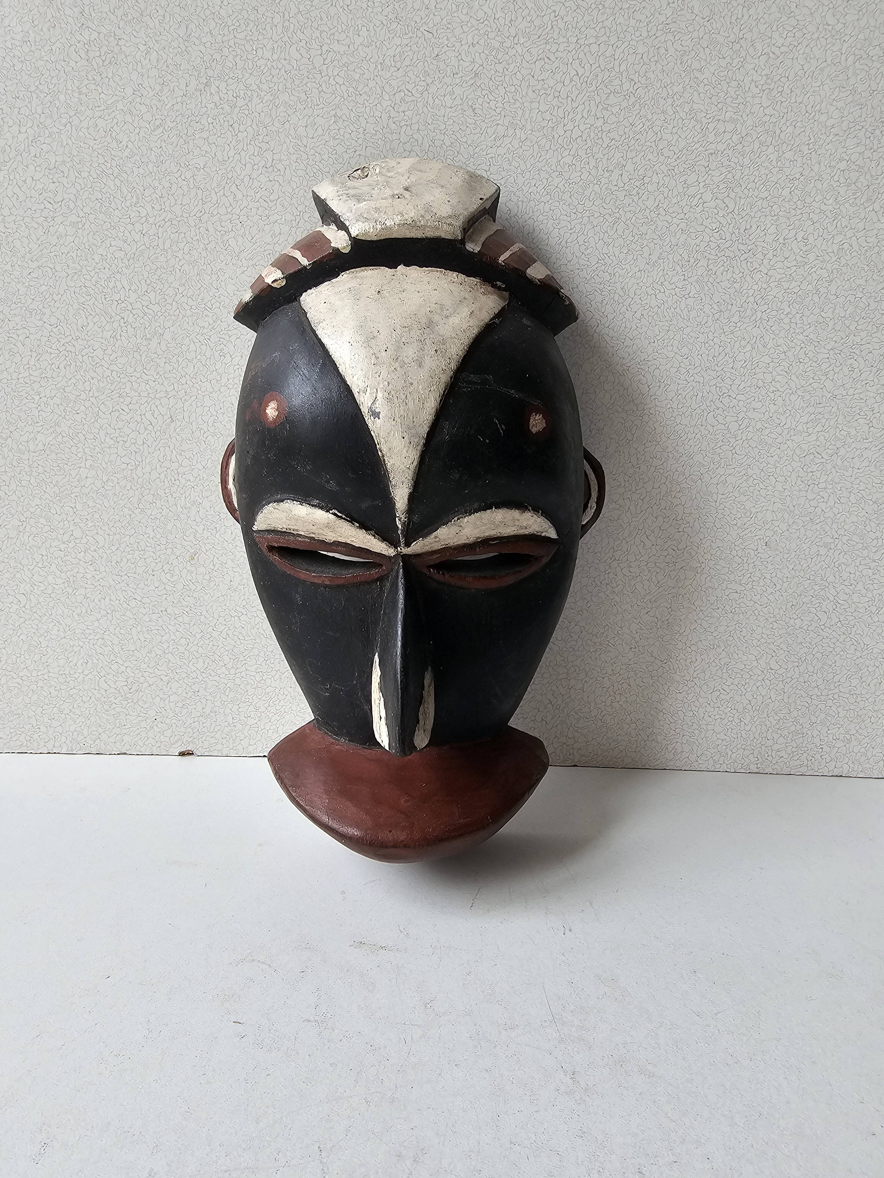 Small African wall mask Galoa Gabon 22cm - Tribal African art