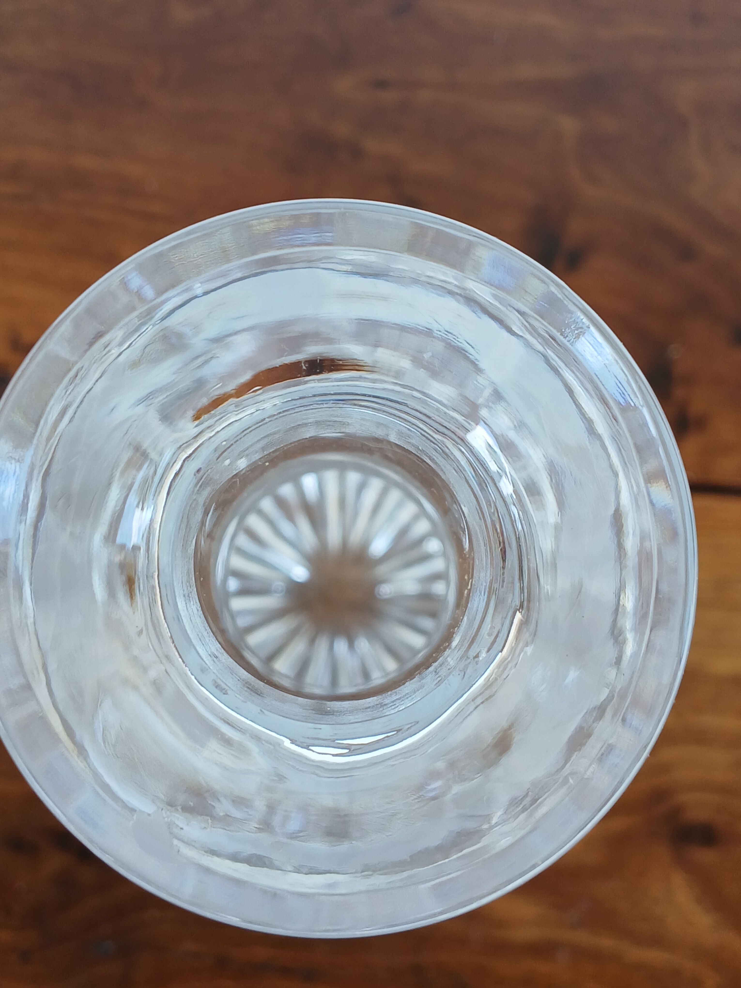 crystal wine decanter from Samabor, Czechoslovakia,
