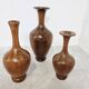 Vases en bois vintage de Maurice Bonami, ensemble de 3, années 1970