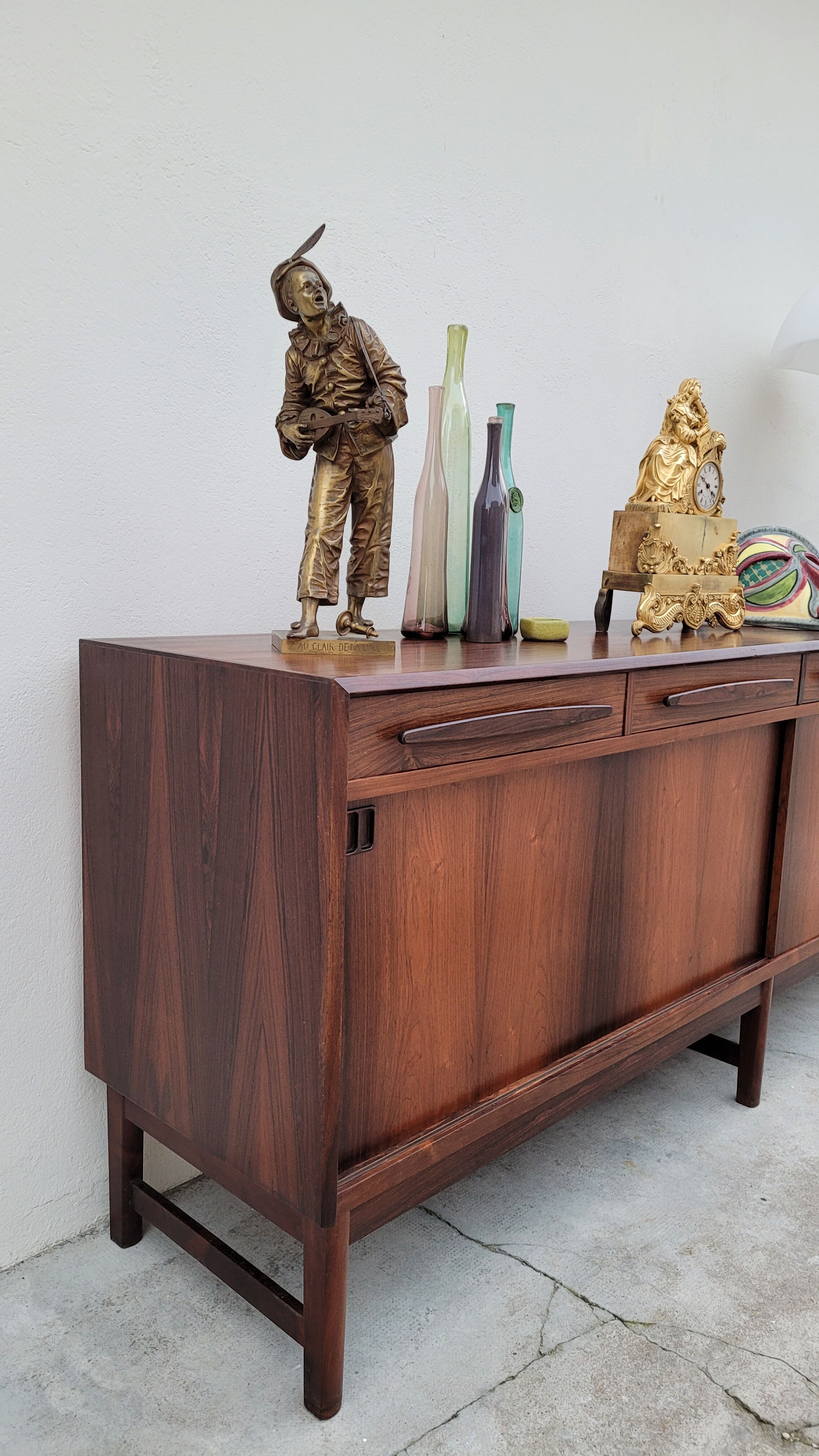 Danish sideboard stamped Bordum and Nielsen in Rio rosewood