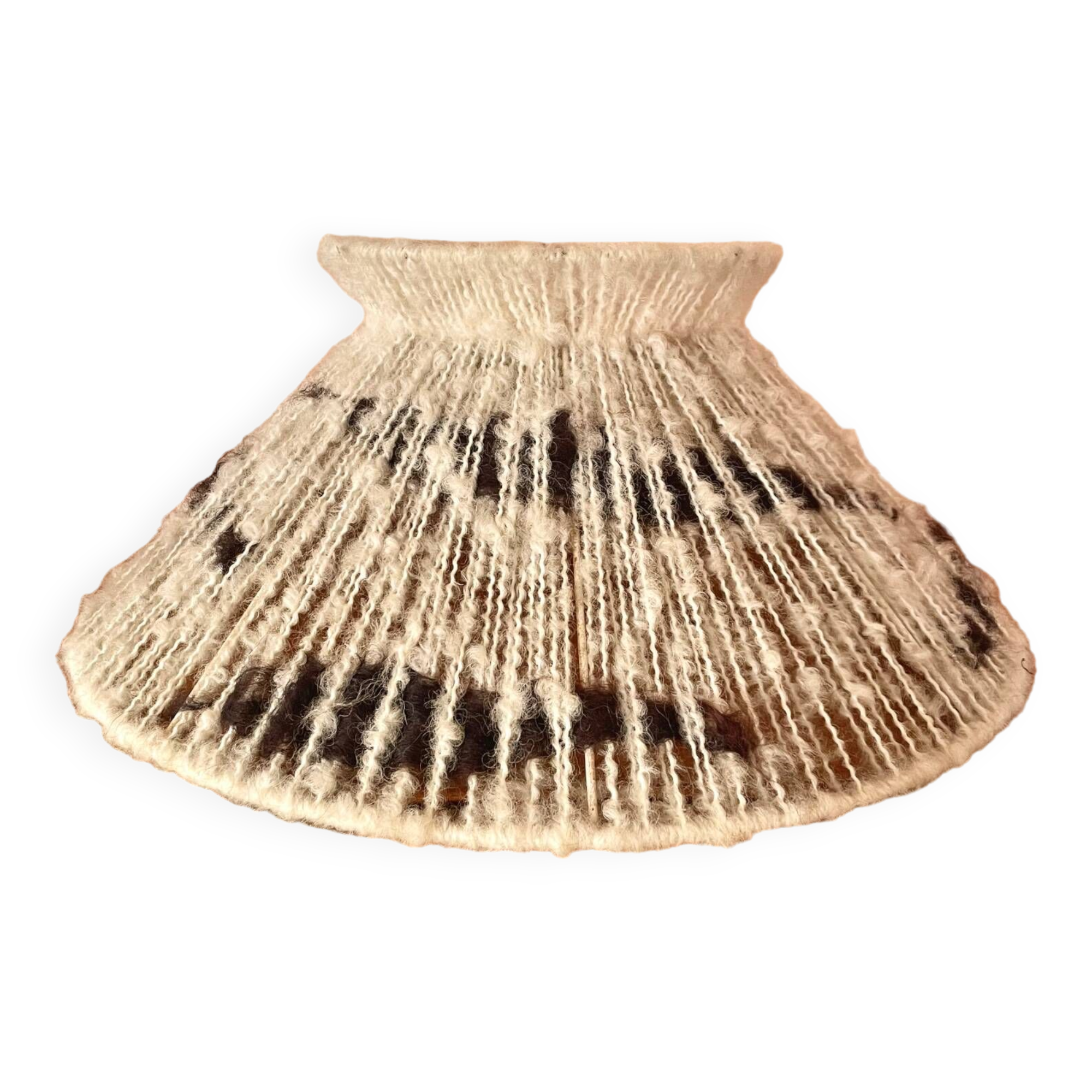 Vintage woven wool lampshade