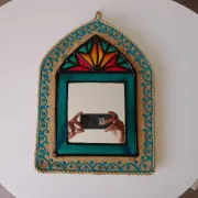Traditional Iranian mirror in Orsi style