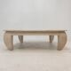 Table basse en travertin italien "Opium", années 1980.