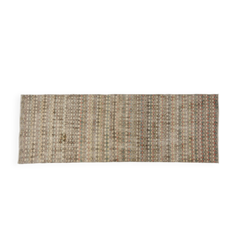Tapis de couloir vintage noué à la main, référence 1055
