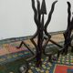 60s cast iron chenets