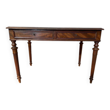 Bureau époque Napoléon III en noyer à restaurer