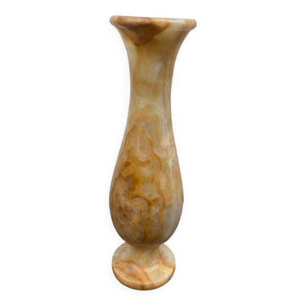 Vase balustre en onyx