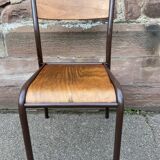 Set of 6 industrial school chairs vintage school communities