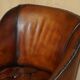 Fauteuil capitaine Chesterfield victorien restauré