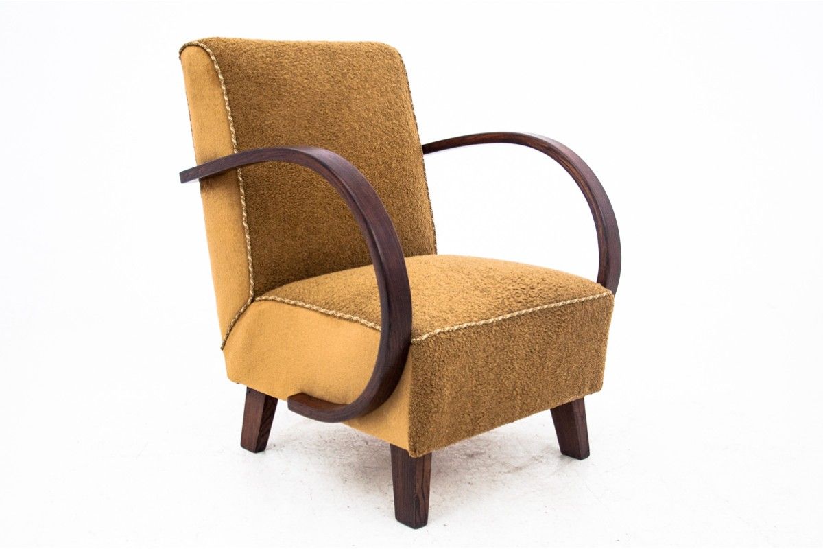 Art Deco armchair, designed by J. Halabala, Czech Republic, 1930s. After renovation.