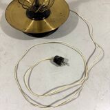 Austrian brass floor lamp pleated lampshade 1940-50’s