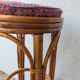 Tabouret haut en rotin – années 1960