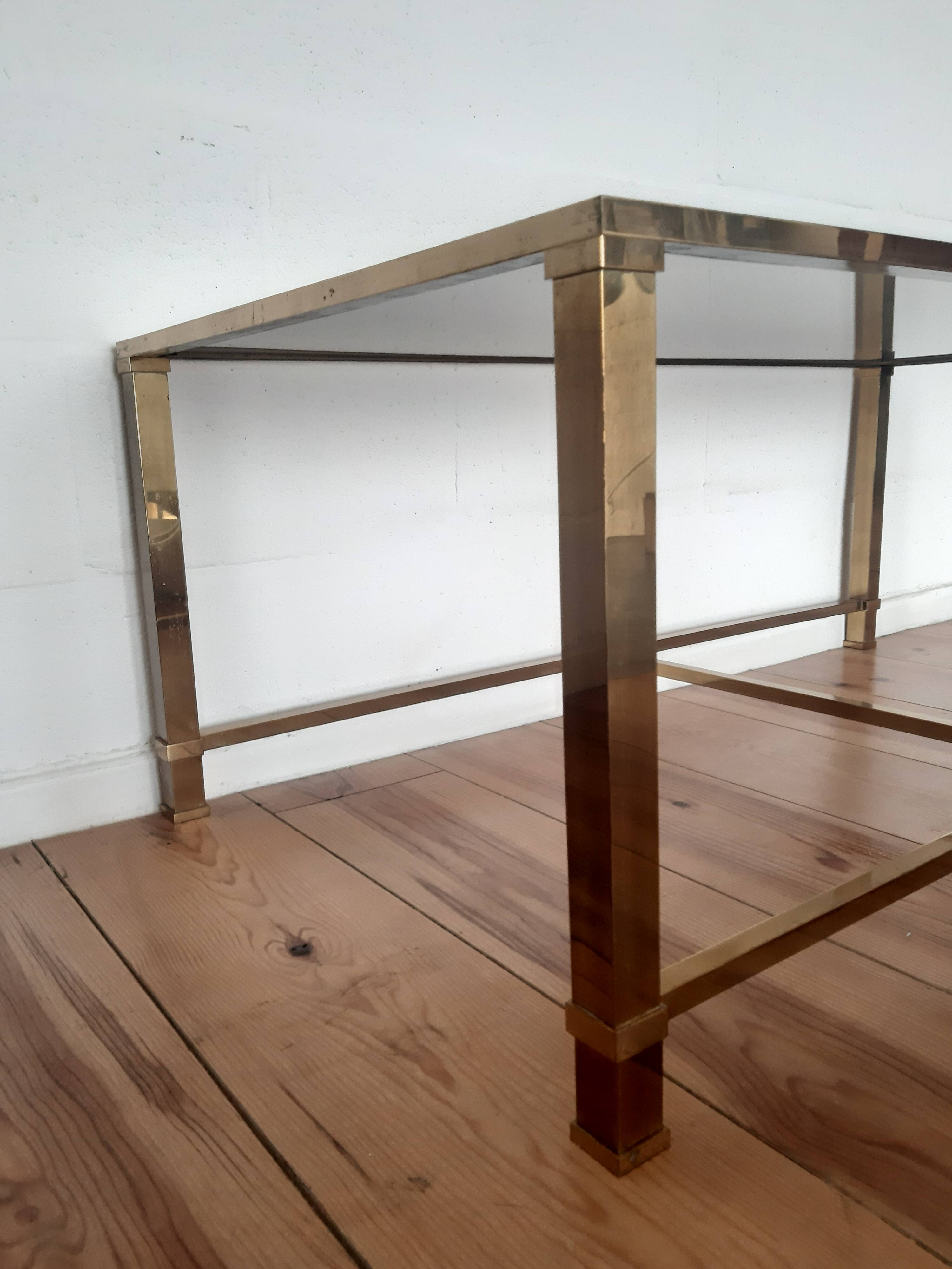 Brass coffee table