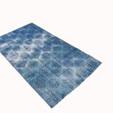 4x7 Shades Of Blue Classic Vintage Rug, 112x205Cn