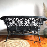Banquette rotin Peacock