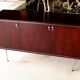 Sideboard solid wood and steel, France, cira 1970, Negroni edition