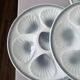 4 vintage oyster plates Moulin des Loups in porcelain 2106172