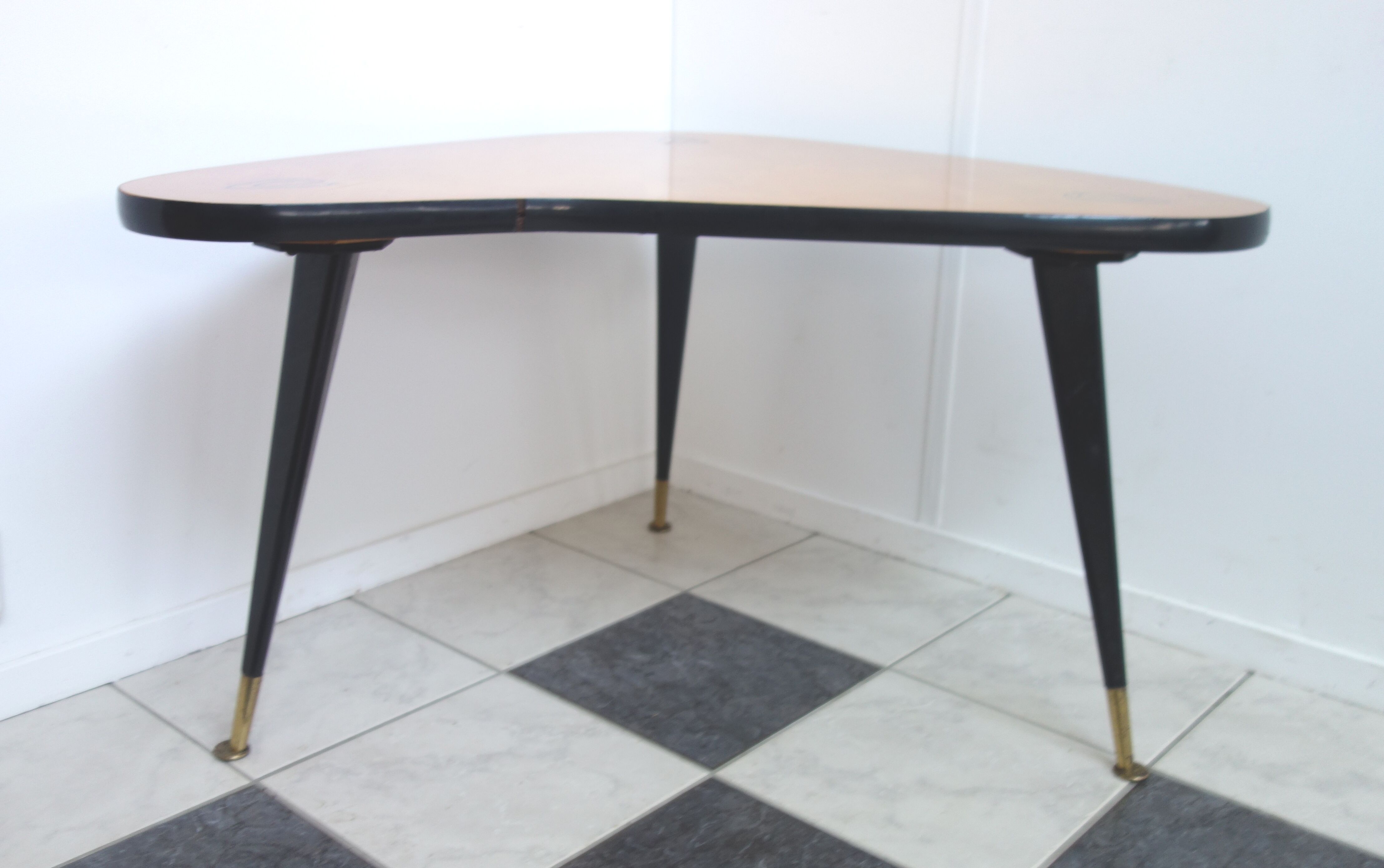 Boomerang shape coffee table 1950