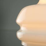 Mid-century italian brass and opaline pendant lamp, 1950s