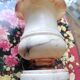 Vase en albatre Médicis rosé et creme