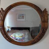 Miroir noyer Art Déco