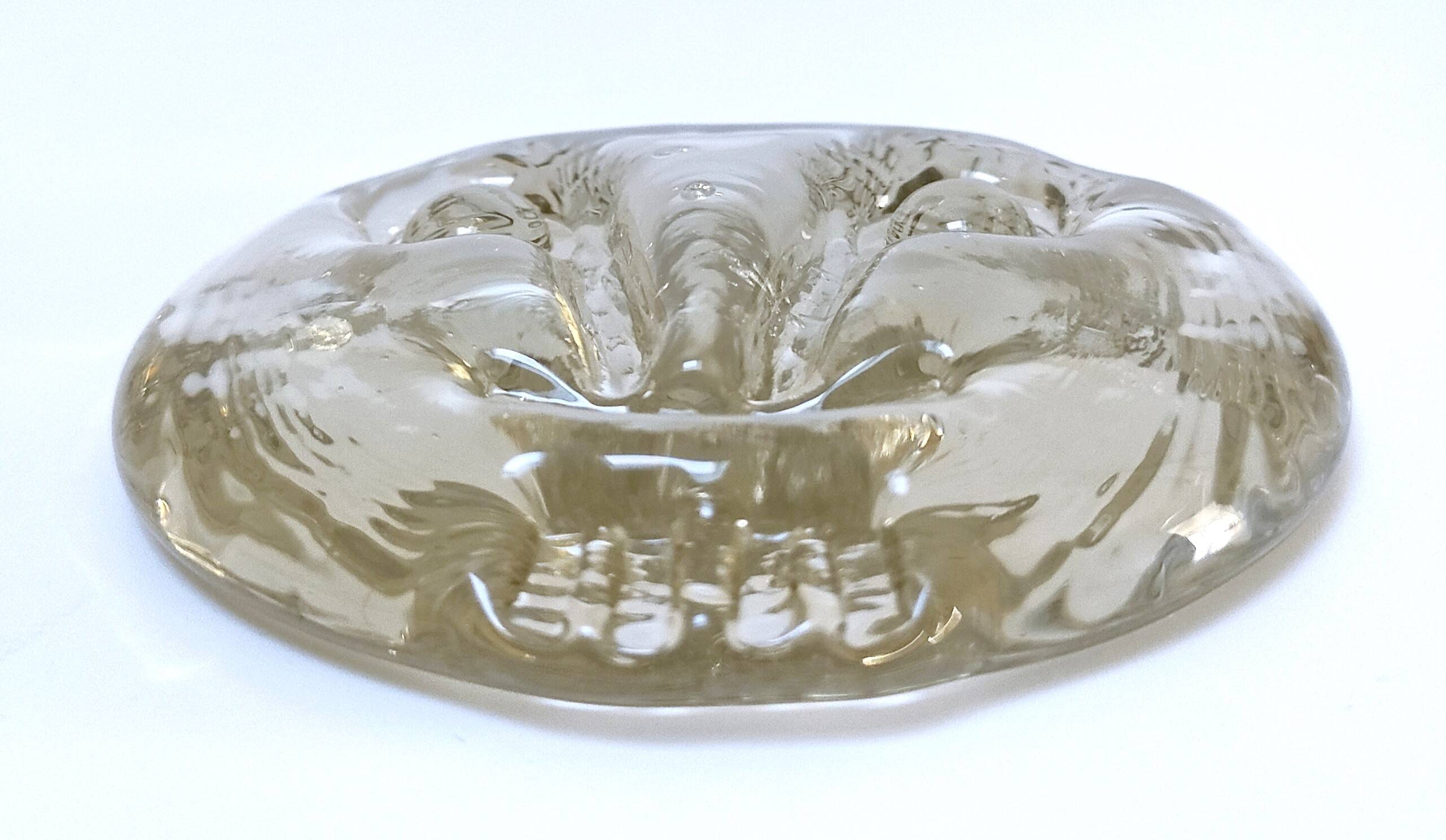 Presse-papier visage verre d'art design scandinave