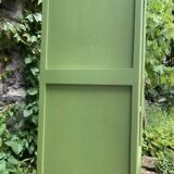 1930s khaki Parisian art deco glass cabinet