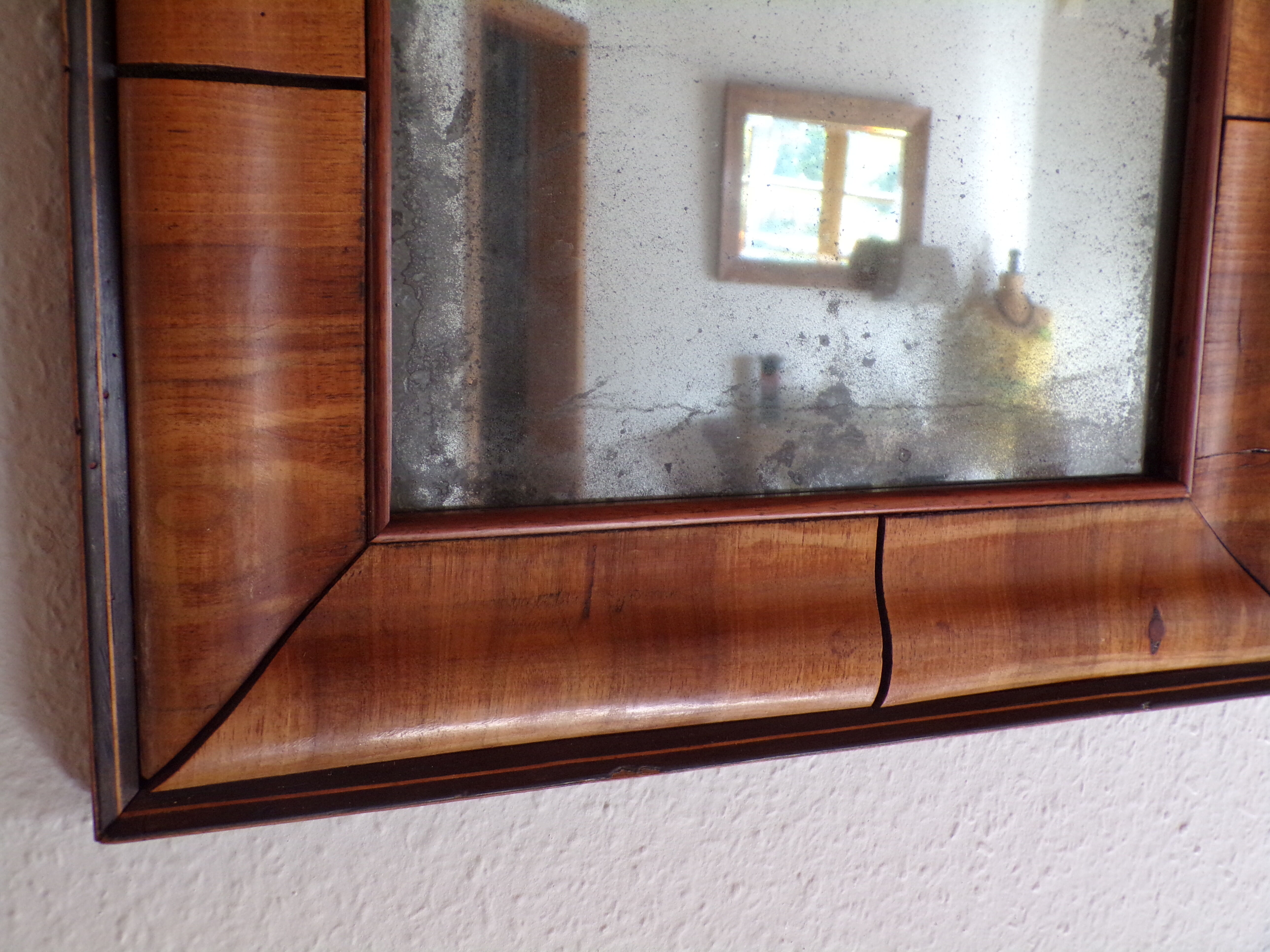 Mirror art deco in Walnut