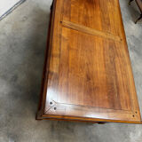Coffee table with 2 drawers in solid wood.