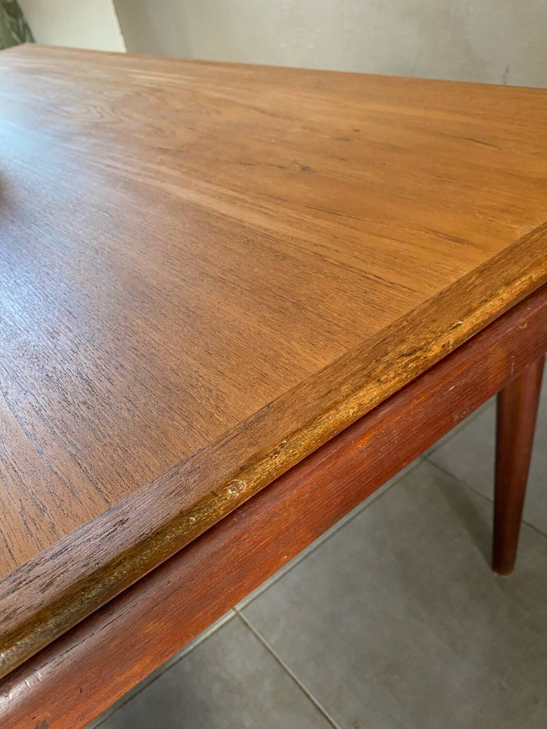 Vintage extendable teak table