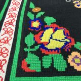 Carpet, drapery, vintage wool tapestry 87x115cm