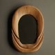 Mid-Century Anthroposophical Pine Wall Mirror, 1970s