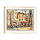 Tableau marché aux fleurs à Menton Henri Guillon