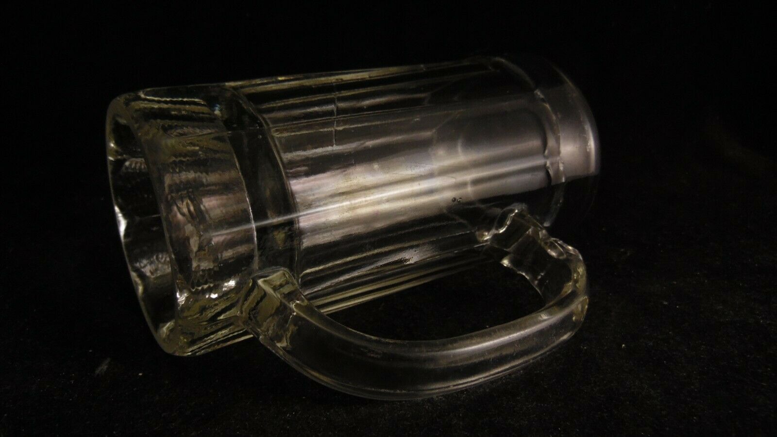 Series of 4 beer mugs of glass-blown bistro era early 20th century