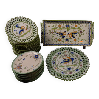 Partie De Service Céramique Porcelaine Ribet Bonnassies Martres