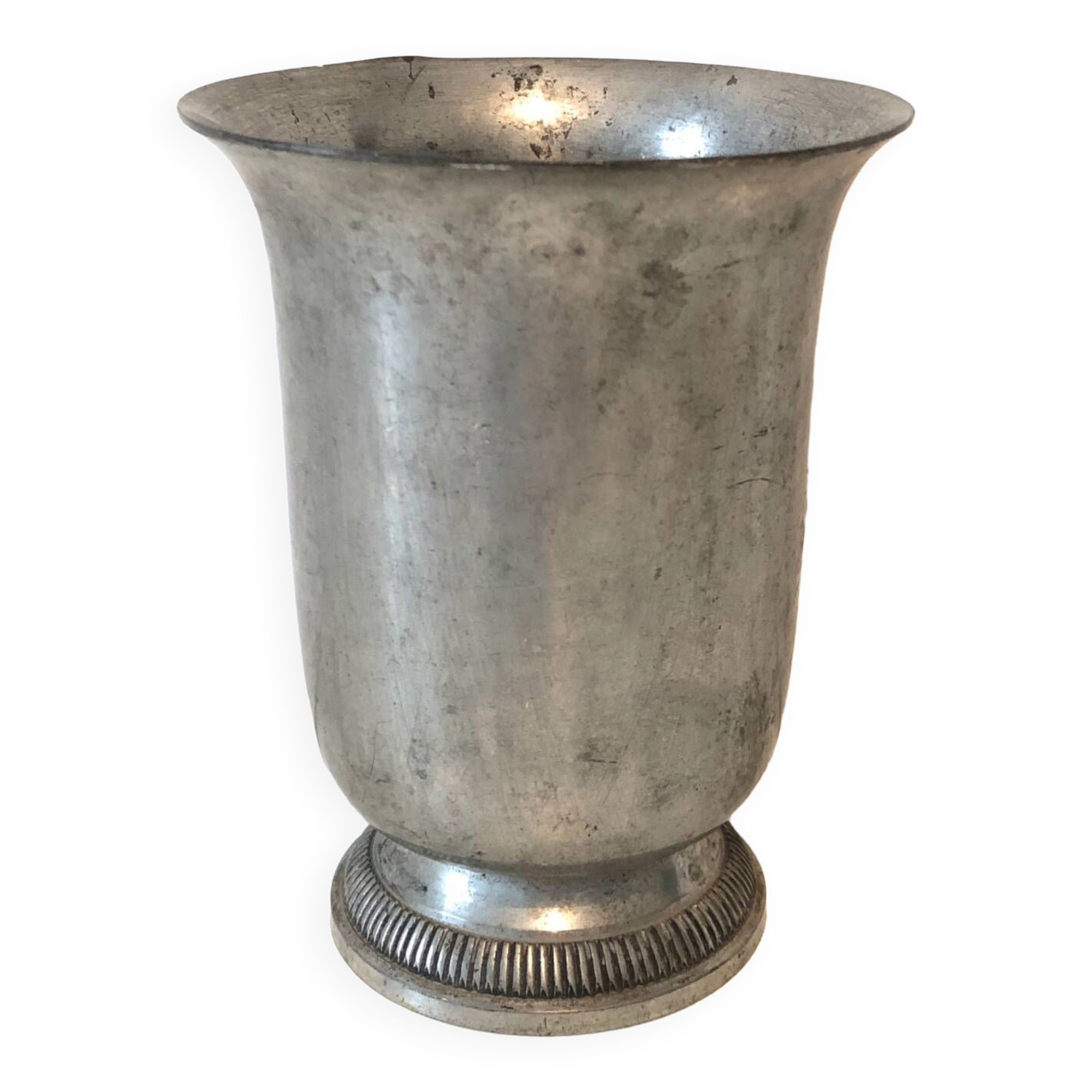 Antique pewter vase