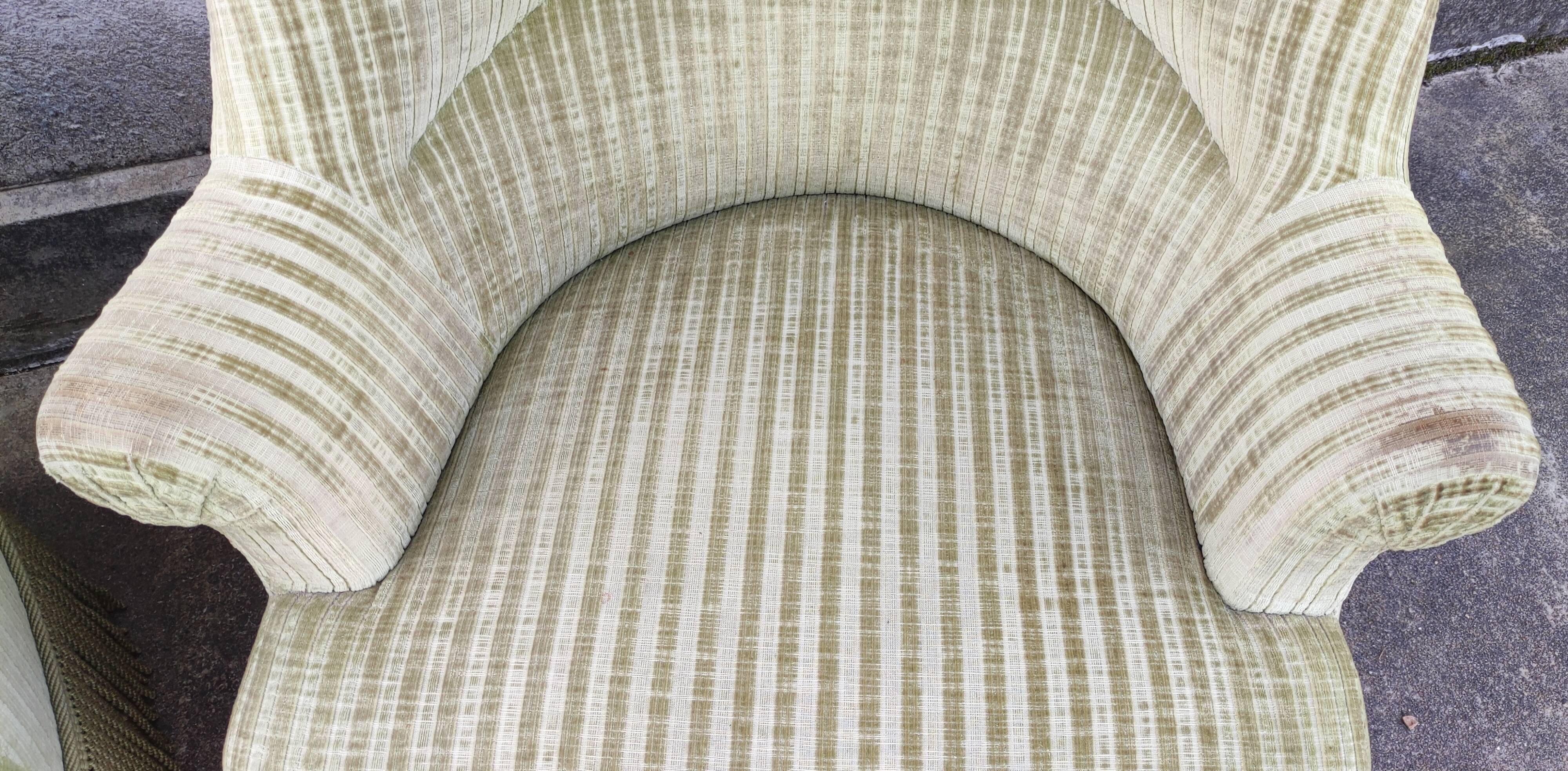 Pair of toad armchairs