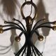 Set of 2 Italian design chandeliers in style of Stilnovo/ Arredoluce, 1950s