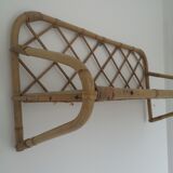 Rattan wall shelf