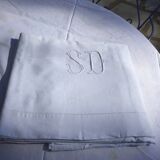 Former cloth linen monogrammed