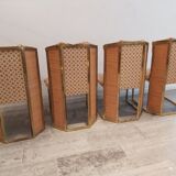 Set de 4 chaises de salle à manger vintage italiennes, 1970
