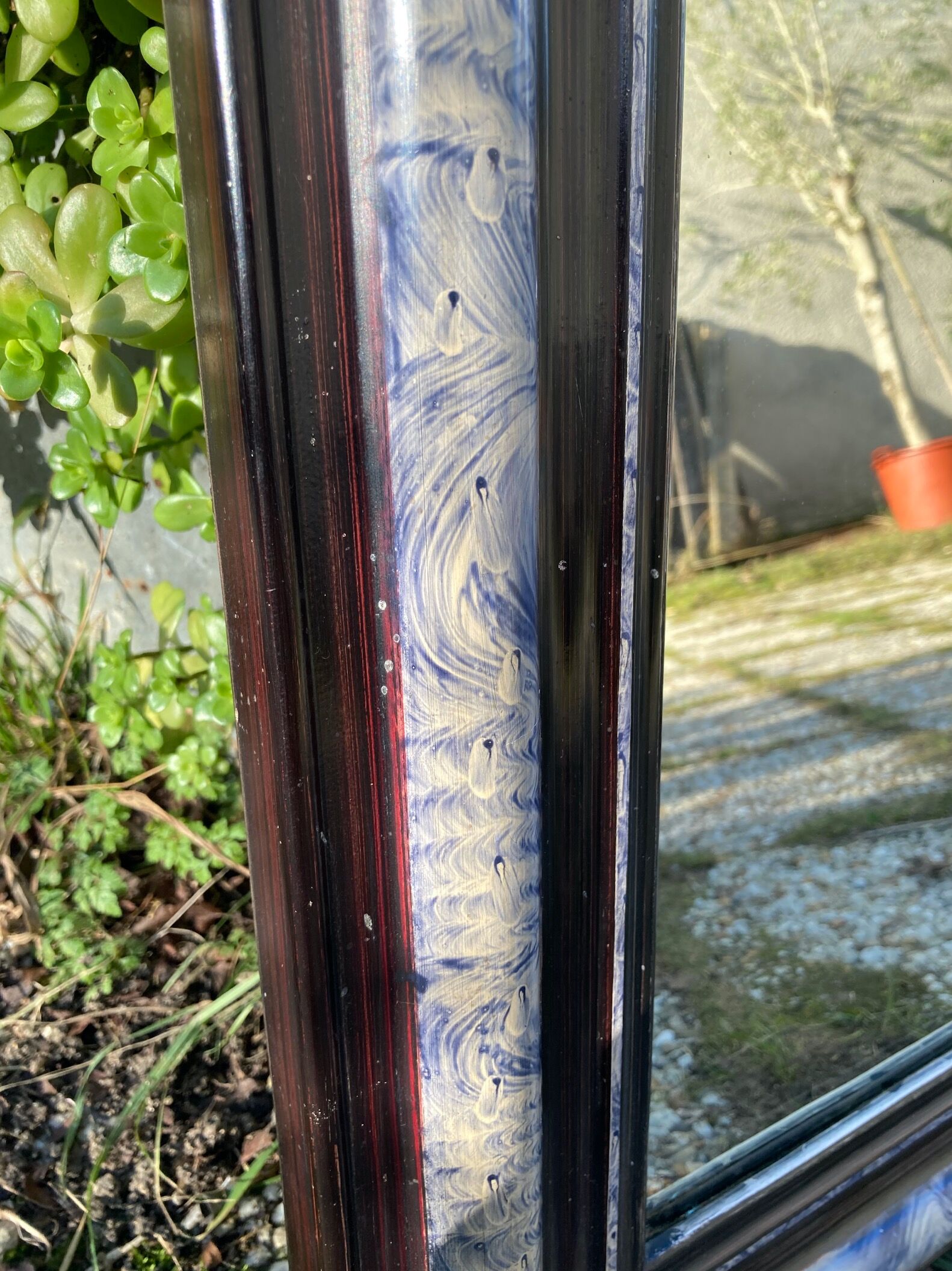 Antique Louis Philippe mirror 69x54cm