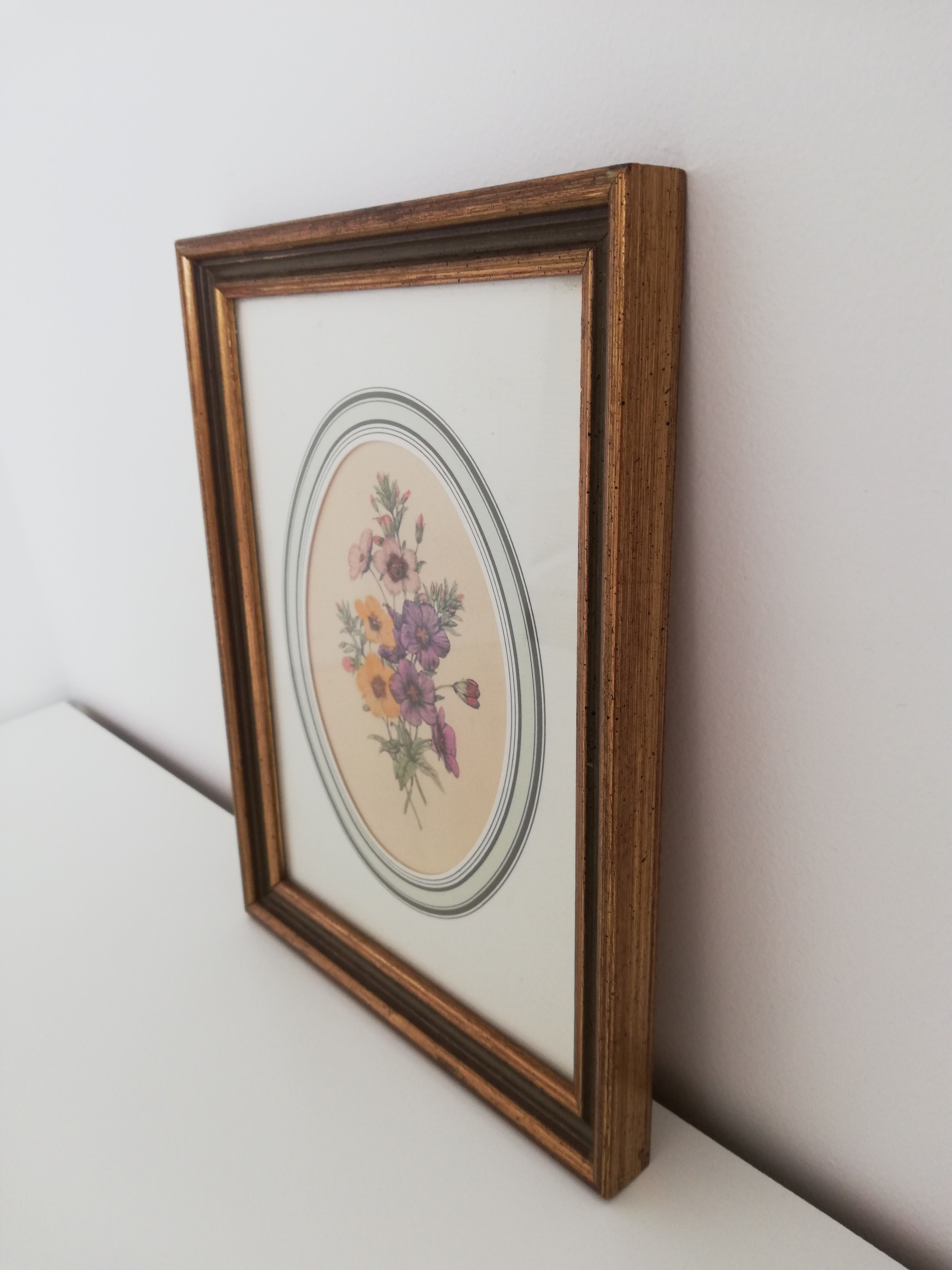 Old watercolor frame 1950