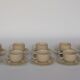 Coffee cup and vintage pyrity sandstone subcup