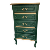 Refurbished wooden chest of drawers