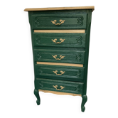 Refurbished wooden chest of drawers