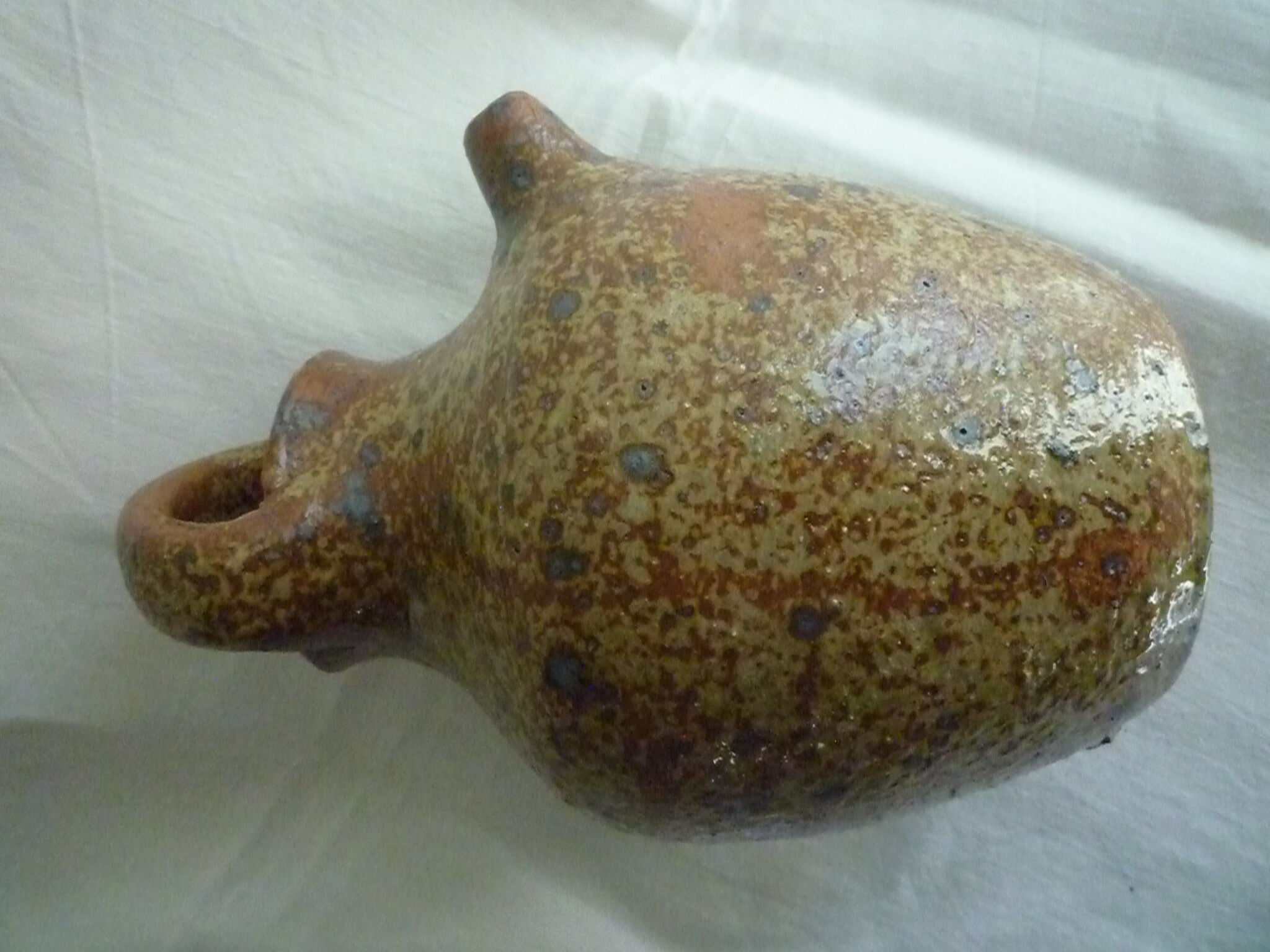 Gargoulette, old sandstone pitcher